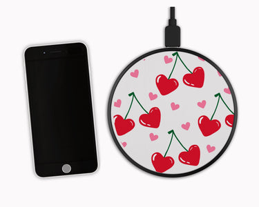 Cherry Hearts Wireless Phone Fast Charger Halo Quartz